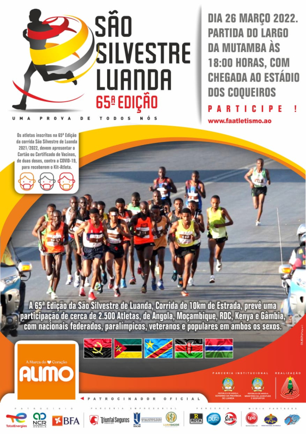 Albertino Mamba corre em Luanda a 26 de Março